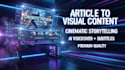 convert article blog script into professional videos with pro editing voice