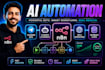 build n8n ai agent, telegram bot, and workflow automation,api integration