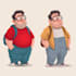 design a 2d cartoon character