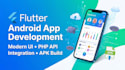 develop a flutter android app with PHP rest API integration