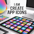 design modern and attractive app icon logo professionally