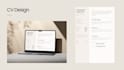 design a modern professional CV or resume in canva