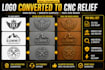 convert logo to cnc vcarve relief stl file