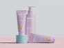 create modren skincare label design and cosmetic packging
