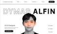 create a professional portfolio website