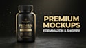 create amazon product mockup, ecommerce product images, bottle packaging mockup