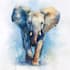 paint animals watercolor or digital illustration