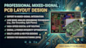 design mixed signal pcb layout with low noise analog grounding
