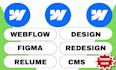 design webflow template, redesign webflow landing page