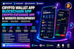 develop secure crypto wallet app, blockchain app, crypto exchange app, website