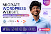 migrate wordpress website wordpress wix to lovable ai replit website developer