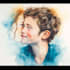 create watercolor caricature avatar portrait