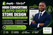 create a high converting shopify store SEO, klaviyo email marketing flows