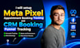 setup meta pixel appointment booking tracking and CRM booking funnel tracking
