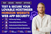 test and secure your lovable hostinger horizon website, web app security