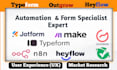 design forms quiz survey, using outgrow, emr, heyflow, typeform,