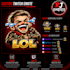 create 5 cute chibi or horror cute chibi emotes