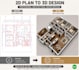 convert 2d floor plans into 3d