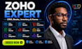 be zoho expert for zoho CRM, books inventory, forms and analytics zoho developer