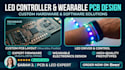 design smart led strip controller and wearable pcb hardware
