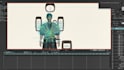 rig and animate a moho character with full 360 body turn