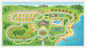 create a custom vector mep, rv park, campground, or dit map in illustrator