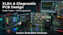 create custom xlr4 audio, cable tester, led diagnostic and embedded pcb systems