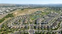render 3d site urban plan, animate masterplan residential, subdivision community