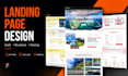 design a modern landing page in figma and website UI UX