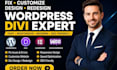 fix customize and redesign wordpress divi website using divi builder, divi theme