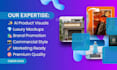 create ai product visuals, luxury mockups, commercial image