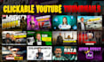 create clickable youtube thumbnails for vlog videos