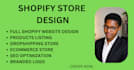 do shopify design and redesign shopify store set up