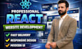 develop custom website, as full stack developer, react js developer