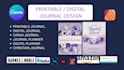 design digital journal planner printable journal planner digital planner tracker