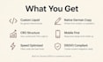 create a native german shopify landing page that converts