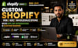 custom shopify b2b b2c sale store with app API integration and custom coding