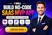 build no code lovable saas mvp ai web app bubble flutterflow glide adalo
