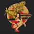 make creative t shirt lady aviation logo