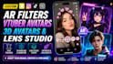 custom ar filters vtuber avatars lens effects and 3d streaming assets