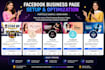 create, setup, and optimize your business pages for facebook, linkedin, and pint