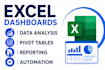 create excel dashboards KPI reports and business analytics