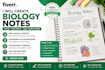 write professional biology notes