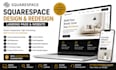 design squarespace redesign customize  squarespace website landing page