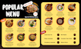 design modern food social media posts