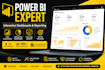 design custom power bi dashboards for business insights