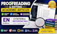proofread your academic paper and add references in endnote