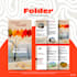 design moderno de brochuras, flyers e folders