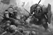create epic grimdark sci fi character art inspired by warhammer 40k