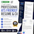 create a professional ats friendly resume and CV